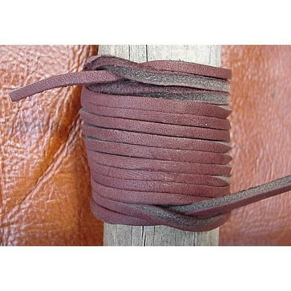 Lace Lacing Leather Topgrain Latigo Chocolate Brown 10 Feet Long 1 Piece