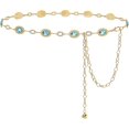 thumbnail image 1 of HAHDAXIA Chain Belt for Women Rhinestone Crystal Waist Belts for Dress Gift, 1 of 7