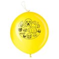 thumbnail image 2 of Emoji Punch Ball Balloons, 16 in, Yellow, 2ct, 2 of 2