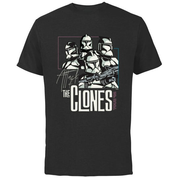 Star Wars The Clones Tour ‘02 - Short Sleeve Cotton T-Shirt for Adults - Customized-Black