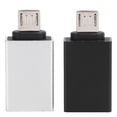 thumbnail image 1 of Adaptador convertidor USB Micro OTG para ordenador portátil, teléfono, PC, Gamepad, carga de transferencia de datos, 2 uds., 1 of 8
