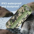 thumbnail image 4 of Aursear Portable Bluetooth Speaker with Deep Bass Basser,Outdoor Speakers Wireless Stereo Sound,IPX5 Waterproof,30H Playtime for Home Party-Camo, 4 of 7
