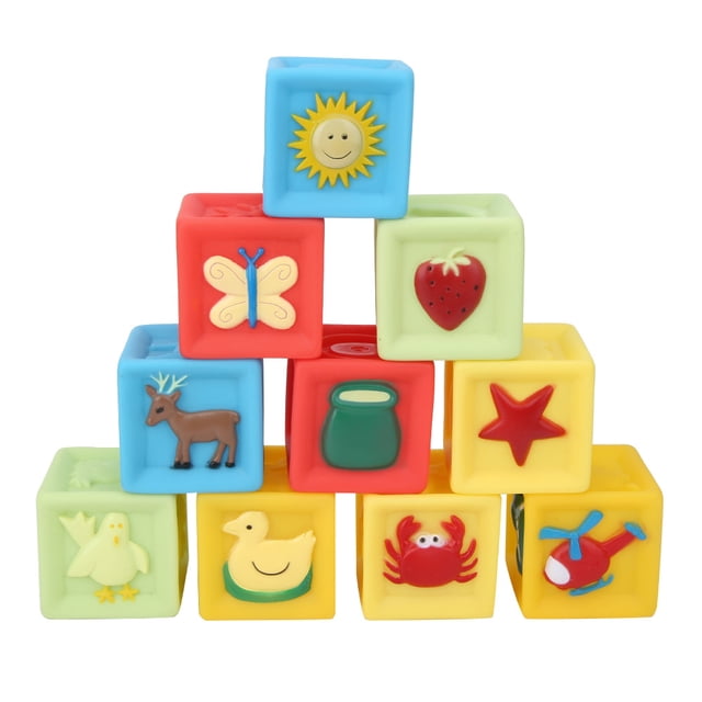 Bloques de construcción blandos, juguetes de aprendizaje suaves para bebés y niños pequeños, bloques de construcción muy recomendados