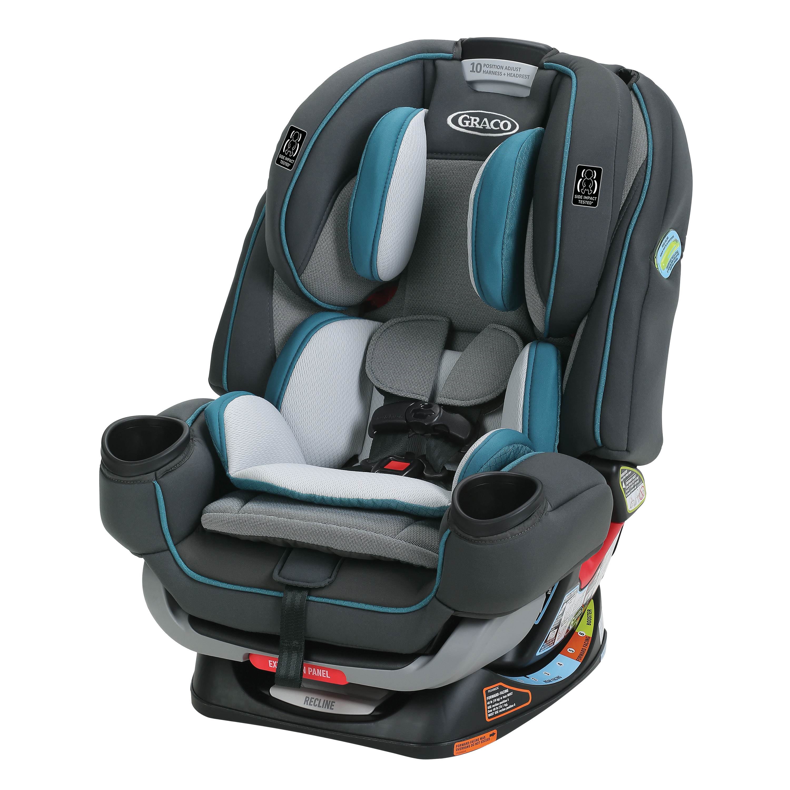 Cillian Black Gray Teal NEW Graco® 4Ever Extend2Fit 4-in-1 Car Seat 