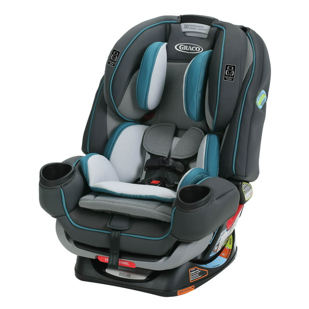 Graco 4ever Extend2fit 4 In 1 Convertible Car Seat Seaton Teal Com - Graco Baby 4ever All In One Car Seat