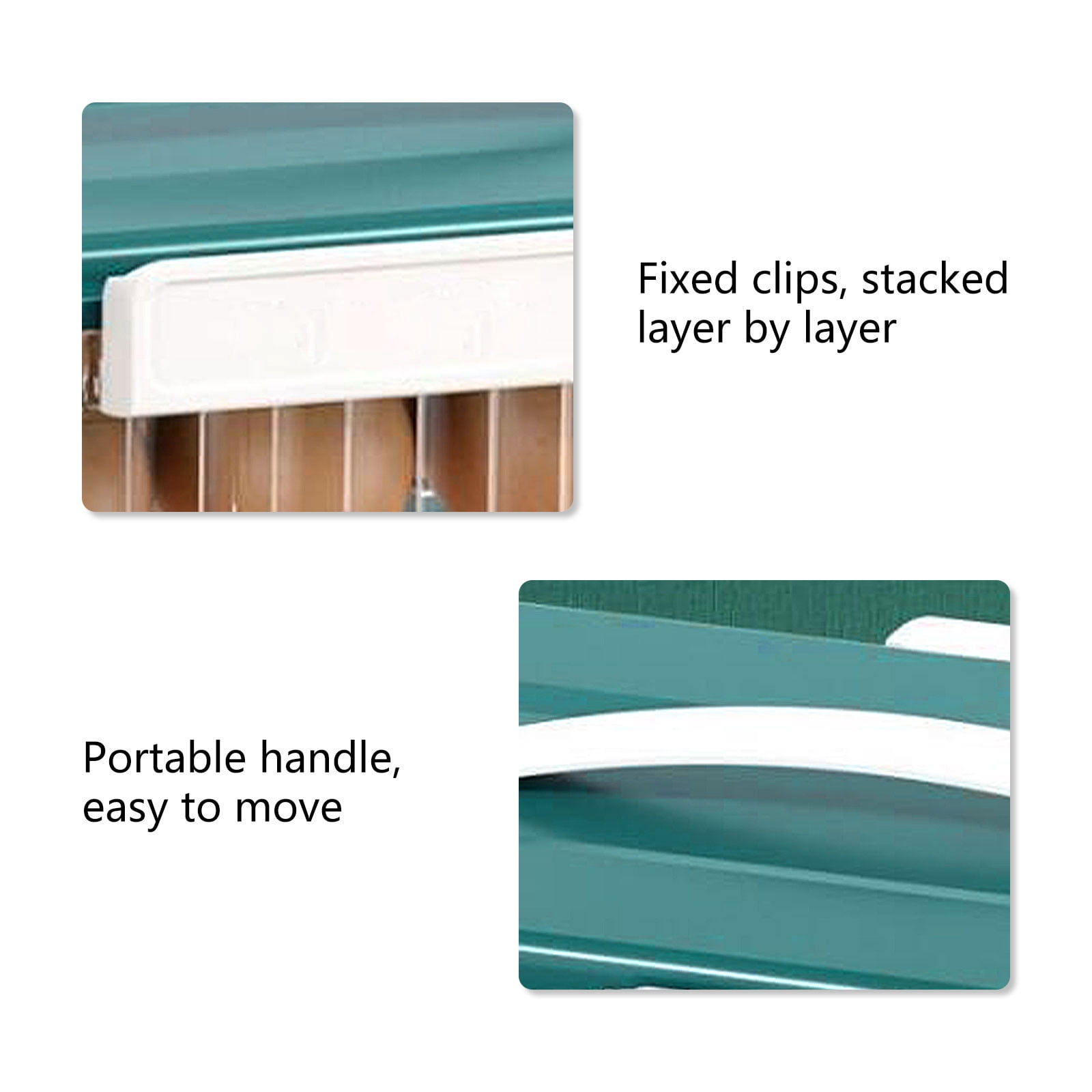 Qholemyo Slide Out Airtight Food Storage Containers With Lids Refrigerator Side Door Eggs Storage Rack Tray Container