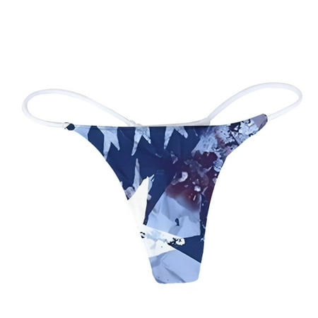 

Ladies Panties Stylish Tie Dye Gradient Printed Mid High Waist Cotton Seamless Sexy Breathable Fashion Underpants Seaside Leisure Underwears