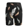 thumbnail image 3 of RQYYD Women's Biker Shorts Summer Fashion Print High Waisted Athletic Workout Yoga Running Shorts with Pockets, 3 of 3