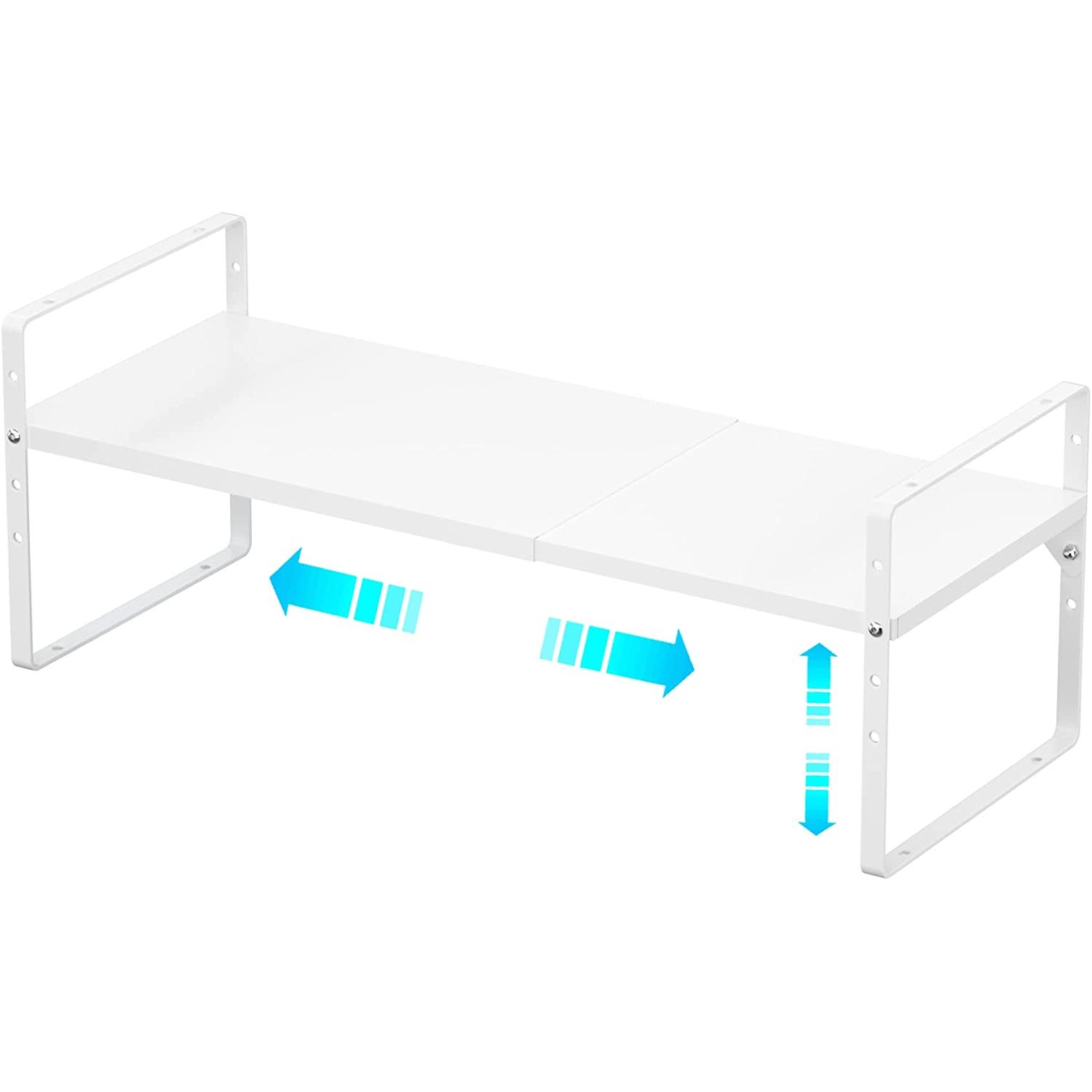 Daxusay Expandable Shelf Organizers, Stackable Kitchen Counter