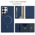thumbnail image 4 of Decase Removable 2-in-1 Magnetic Wallet Case Compatible with Samsung Galaxy S21 Ultra,PU Leather Flip Cover with RFID Blocking,6 Card & Cash Slots,Shockproof Anti-Scratch PC+TPU Back Cover,Darkblue, 4 of 12