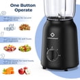 thumbnail image 5 of LINKChef 3-in-1 Countertop Blender for Shakes, Meat Chopper, Coffee Grinder, 500 Watts, 50oz. Blending Jar, Smoothie Blender with 2 Speeds and Pulse, 5 of 8