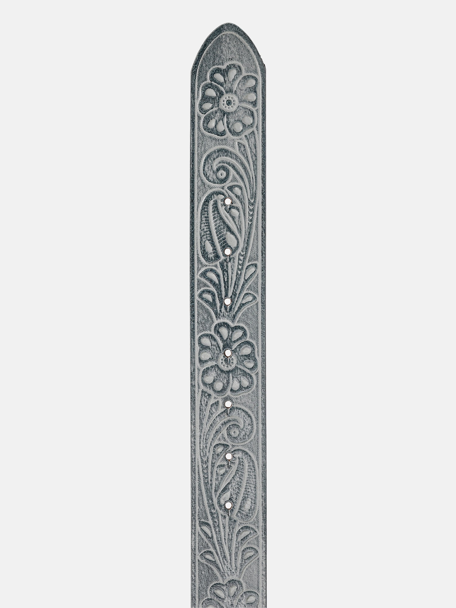 Kacey Lee Women's Leather Belt with Middle of Nowhere Buckle