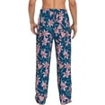 thumbnail image 3 of Xecao Lilies Flowers Men's Straight Lounge Pajama Pants: The Ultimate in Comfortable Sleepwear, 3 of 9