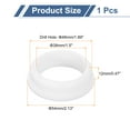 thumbnail image 2 of Uxcell 1Pack Rubber Grommets 48mm Drill Hole, 38mm ID White Hole Plug Grommet, 2 of 6