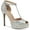 Silver/Gold, variant on Womens Chace Platform Peep Toe Pumps
