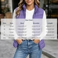 thumbnail image 3 of Mifsaly Puffer Vest Women Warm Sleeveless Quilted Jacket Stand Collar Zip Up Lightweight Fall Winter Travel Daily Layering Casual Outerwear with Pockets Purple,S, 3 of 6