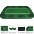 thumbnail image 4 of Trademark Poker Table Top - 80-inch Foldable Card Mat for up to 8 Players, 4 of 9