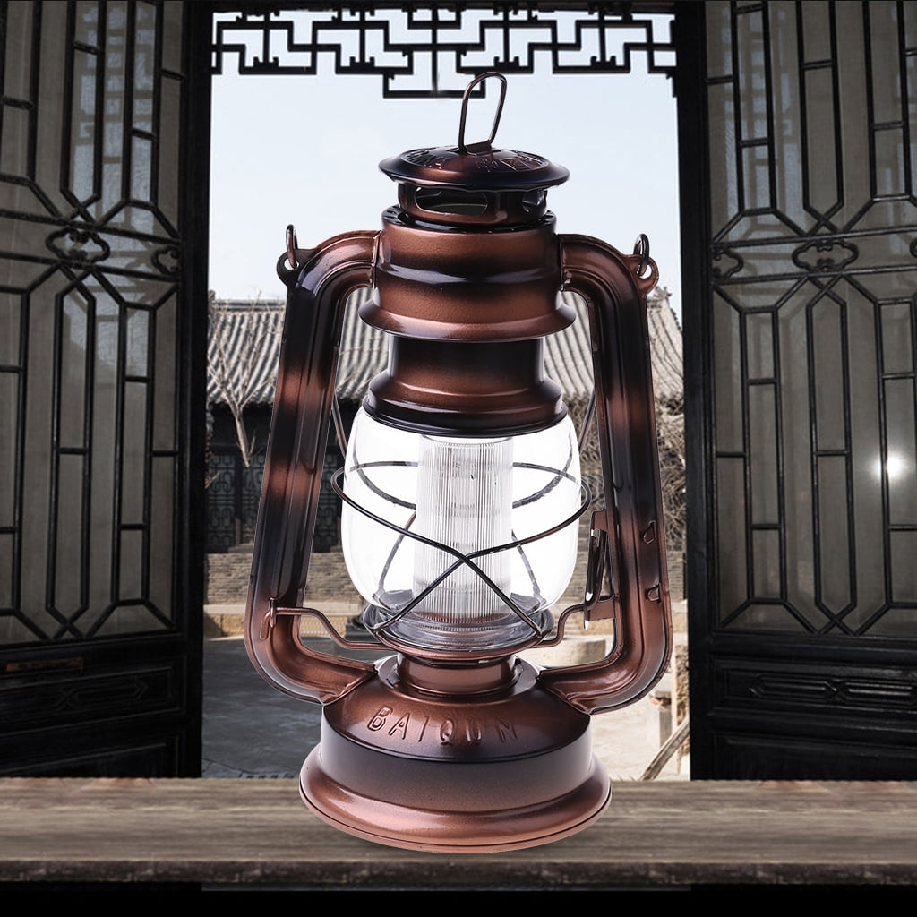 Led Light Vintage Style Wind Lantern Electronic Handheld Night Lamp for Islamic Muslim Ramadan Party Decoration