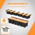 thumbnail image 4 of Ultrawall Overhead Garage Storage Racks for Bins, Ceiling Storage Rack Garage Hanging Organizer for Totes with Adjustable Width, Heavy Duty Ceiling C, 4 of 7