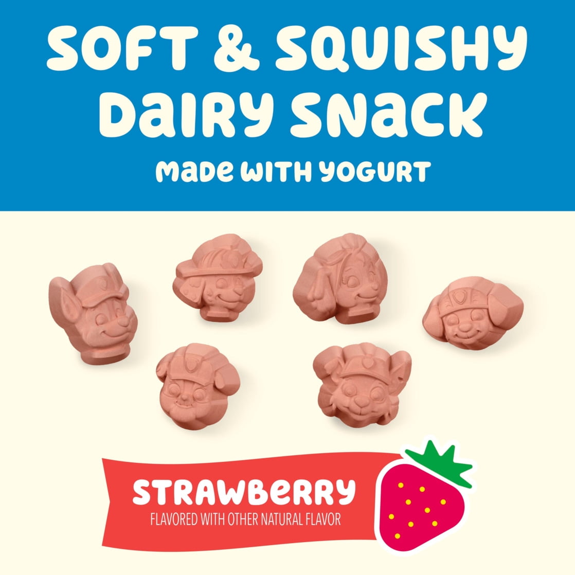 PAW Patrol Strawberry Yo-Bites Dairy Snacks, Made with Yogurt, 5.1 oz Pouch