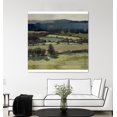 thumbnail image 3 of "Serene Landscape 6" Fine Art Giant Canvas print 72"x72", 3 of 6