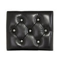 thumbnail image 5 of Hollywood Swank Tufted Leather Vanity Bench - Black, 5 of 7