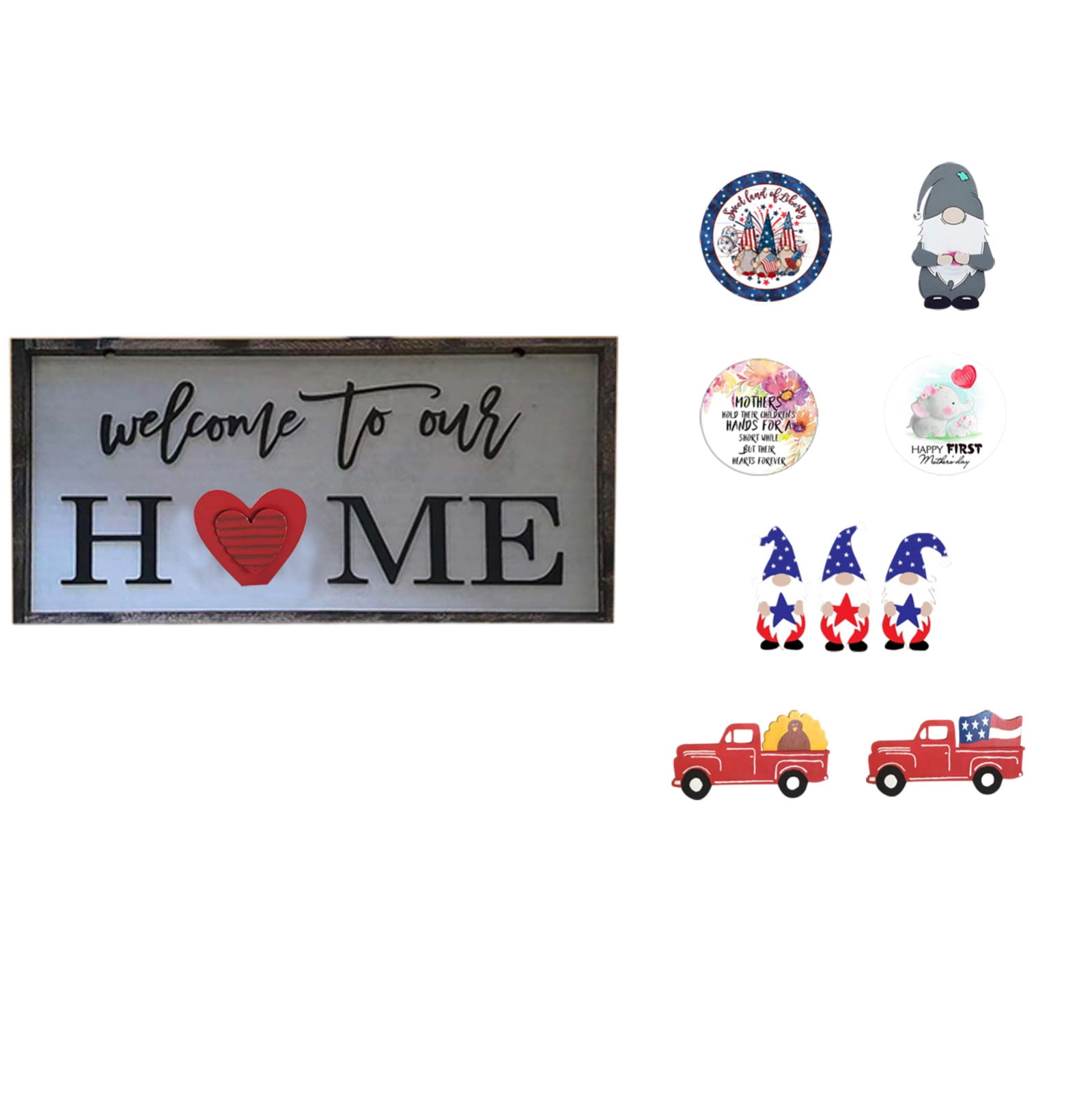 Interchangeable Sign For Front Sign Door Hanger Wall Decor Spring Decor