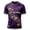 Dark Purple, variant on KLHDSF Mens Halloween Trendy Letter Graphic T-Shirt Quick Dry Short Sleeve Casual Crew Neck Daily Top Coffee L