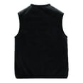 thumbnail image 3 of Zylarhe Mens Lamb Fitted Vest Coat Men Wool Jackets, 3 of 3