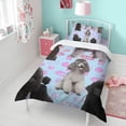 thumbnail image 4 of Poodles Duvet Cover and Pillowcase Set for Single Bedding, Bedroom Accessories for Kids Teens, 4 of 5
