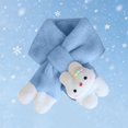 thumbnail image 4 of BXJX Girls Plush Scarf, Casual Thermal Thick Lightweight Neck Warmer for Winter Blue Size Free Size, 4 of 6