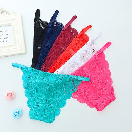 

Qipei Fashion Underwear Elastic Delicate Comfortable Lace Panties for Party