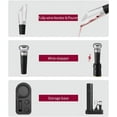 thumbnail image 5 of Abridor de vino, abridor automático de sacacorchos para vino, abridor de vino eléctrico, juego inalámbrico, tapón aireador, regalo recargable para amantes del vino, 5 of 5