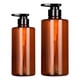 thumbnail image 1 of Botellas dosificadoras de champú reutilizables, paquete de 2, dispensador de champú y acondicionador con bomba, para ducha y baño, 300 ml y 500 ml, 1 of 7