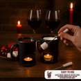 thumbnail image 4 of Juego de fondue Evelots para chocolate, queso y dulces (paquete de 2). Mini tazas de cerámica para fondue con 4 tenedores y 8 velas, ideal para citas, cumpleaños y bodas., 4 of 5