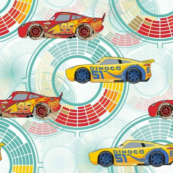 Springs Creative Cars 3 Need for Speed Fabric 100% Cotton Fabric sold by the yard