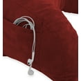 thumbnail image 3 of Deluxe Comfort Microsuede Bed Rest- Stuffed Fiberfill with Arms, Red, 3 of 4