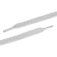 thumbnail image 4 of 2 Pares De Cordonas Cintilla Agujetas De Capa Doble Gruesas Planas Huecas Unisexo uxcell Gris Blanco 100cm, 4 of 4