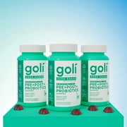 Goli Nutrition Pre-Post-Probiotic Zero Sugar Gummies, 60 Count