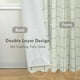 thumbnail image 2 of Cortinas DriftAway 100% opacas de lino a cuadros para ventanas, 2 unidades, 2 of 9