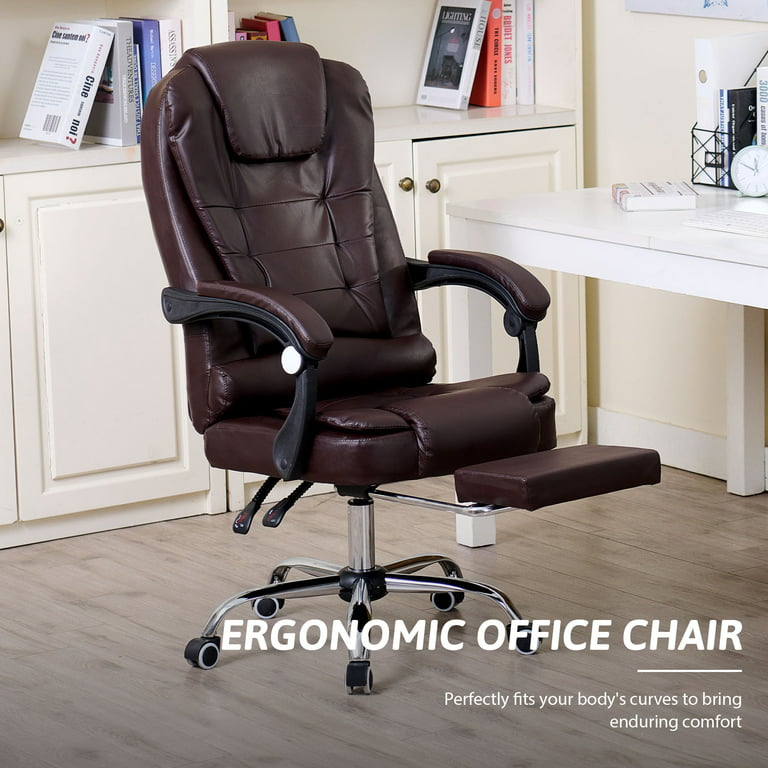 Tan Leather Footrest Cover, Ergonomic, Foot Rest Desk, Home Office