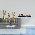 thumbnail image 2 of Figura decorativa de conejos y un ciervo para colgar en la pared. Ideal para jardín, valla, porche, armario, estantería o mesa., 2 of 8