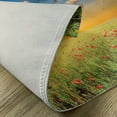 thumbnail image 5 of Ambesonne Nature Place Mats Set of 4, Sunset at Meadow Poppy, Standard Size, Red Green Blue, 5 of 6