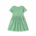 thumbnail image 3 of HILEELANG 2-8 Little Girls Pink White Stripe Bunny Summer Play Dress Size 6T, 3 of 8