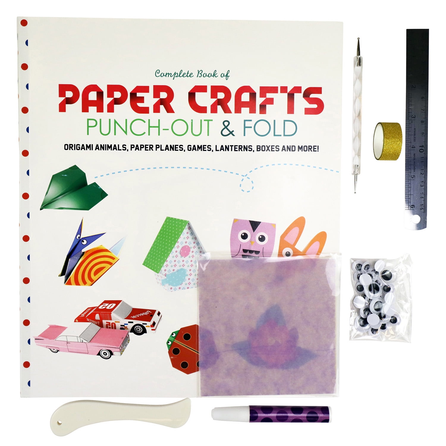 SpiceBox Adult Art Craft & Hobby Kits Complete Book Of Paper Crafts