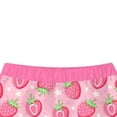 thumbnail image 6 of Avrnliq Girls Strawberry Print Long Sleeve Rash Guard Swim Set, UPF Sun Protection Two Piece Swimsuit with High Waisted Boyshorts for Girls 8-15 Years, Pink,Size 12-13T, 6 of 6