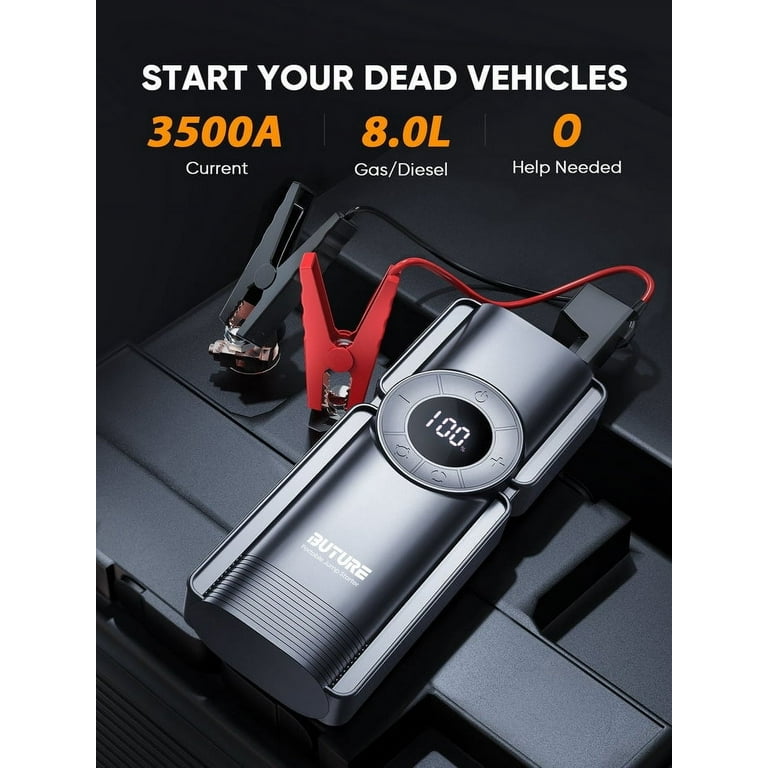 Buture Car Jump Starter 20000mAh, 2500A 12V with Air