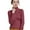 Brick Red, variant on Bibifish Women Sweaters Winter Warm Long Sleeve High Neck Basic Pullover Sweaters Solid Color Casual Workout Knitted Tops For Ladies