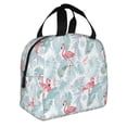 thumbnail image 2 of Sikiie Tropical Flamingo Lunch Bag for Women & Men Adult Insulated Lunch Box, Food Lunch Containers Lunch Tote Bags for Work, Travel, Outdoor, 2 of 8