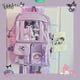 thumbnail image 2 of Sanrios Anime KawaiiInsins Cinnamoroll Kuromi Y HelloKitty Moda Lindo Nuevo Estudiante Mochila Luz Impermeable Bolsa Escolar 4886 Tela, 2 of 4